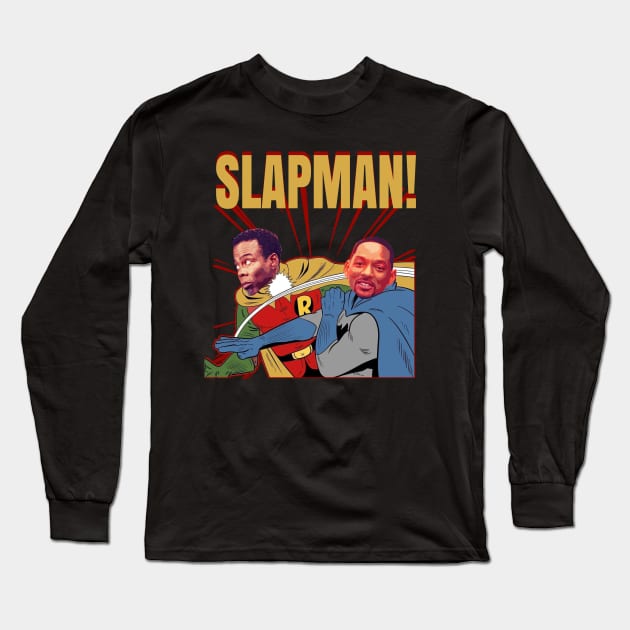 SlapMan - will smith Long Sleeve T-Shirt by Regx Food Cosmic